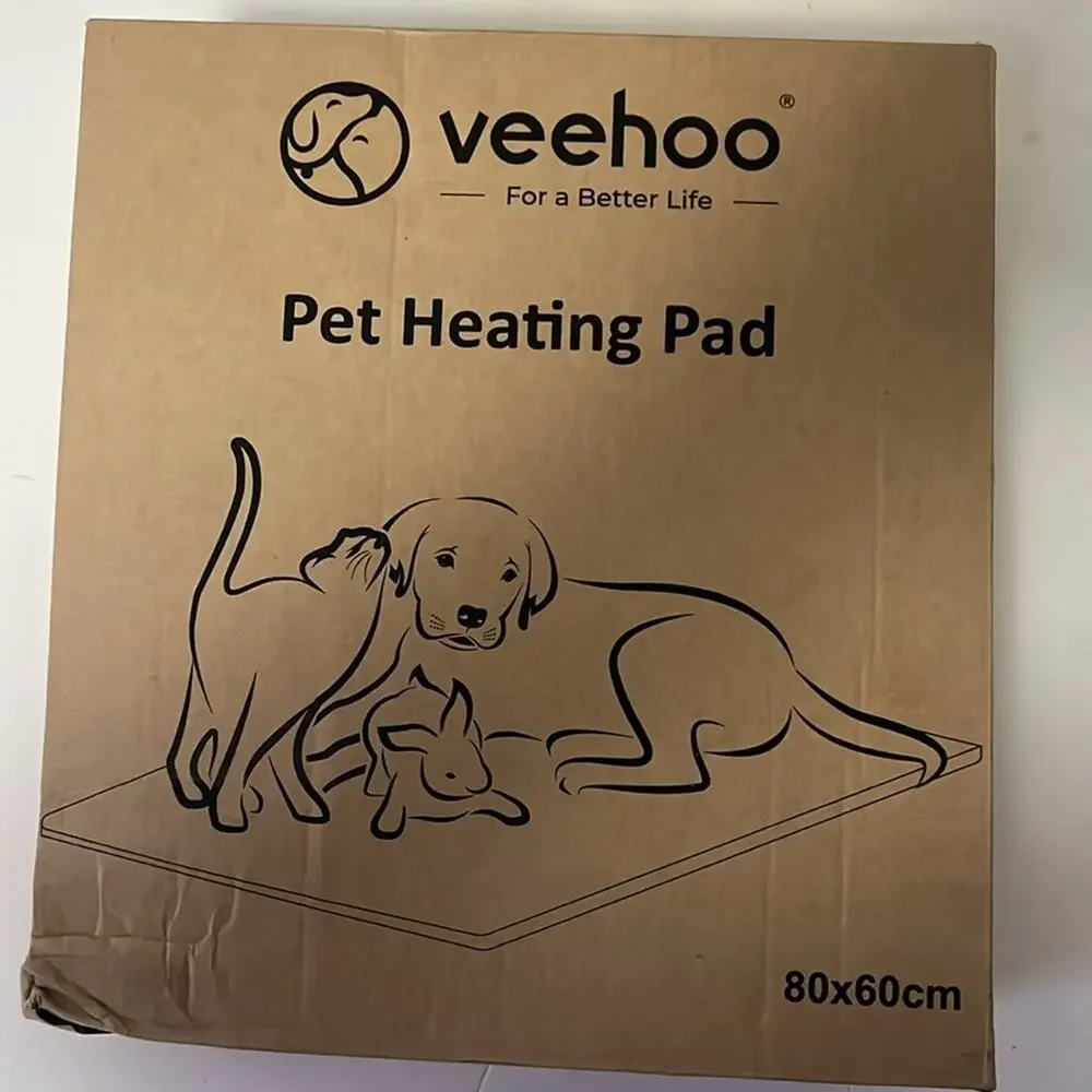 VEEHOO PET HEATING PAD INDOOR/ OUTDOOR ‎ 80X60CM